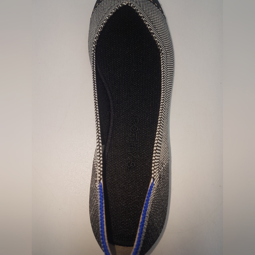 New Rothys Women's Grey Mist Captoe Textile Flats Sz 8 - Picture 6 of 6